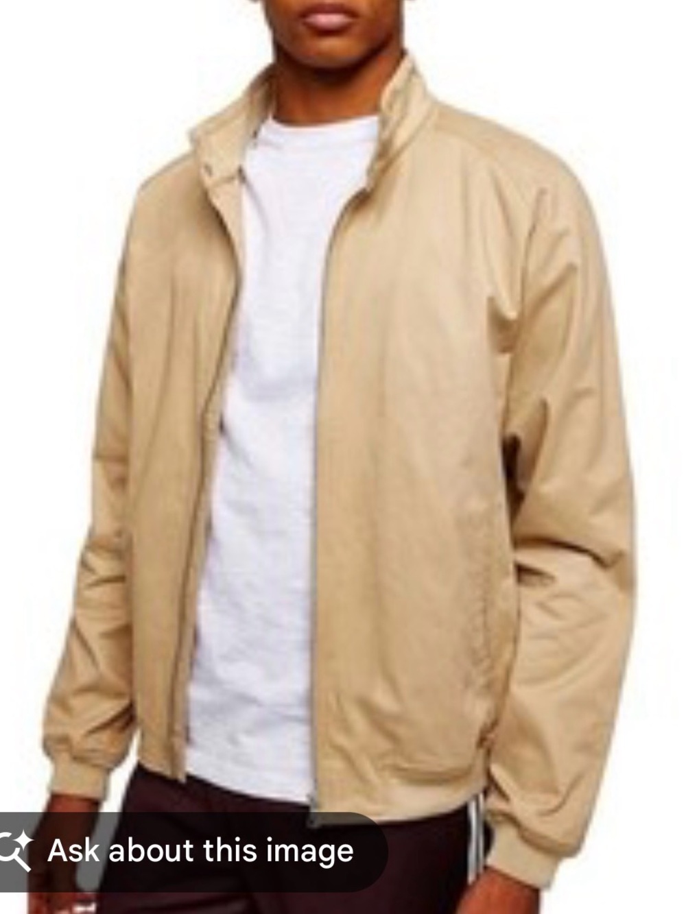 ASOS Topman Khaki Jacket, Size S, Fully Lined, Excellent Condition